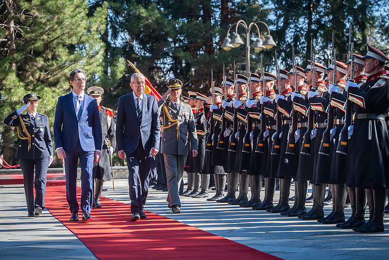 Offizieller Besuch in der Republik Nordmazedonien 29. März 2023