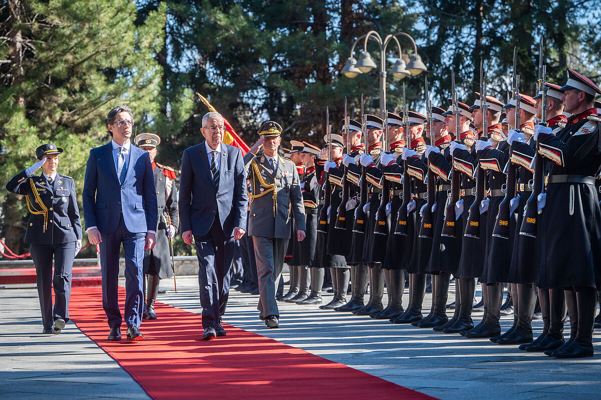 Offizieller Besuch in der Republik Nordmazedonien 29. März 2023
