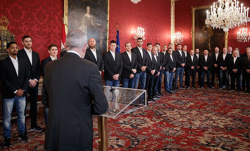 Verabschiedung des österreichischen Handballteams 9. Jänner 2020