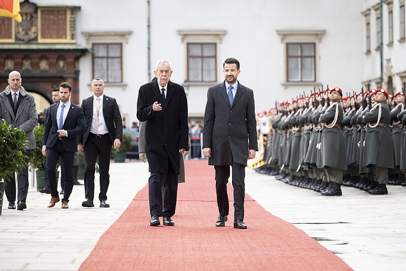 Offizieller Besuch des Präsidenten von Montenegro 8. Februar 2024