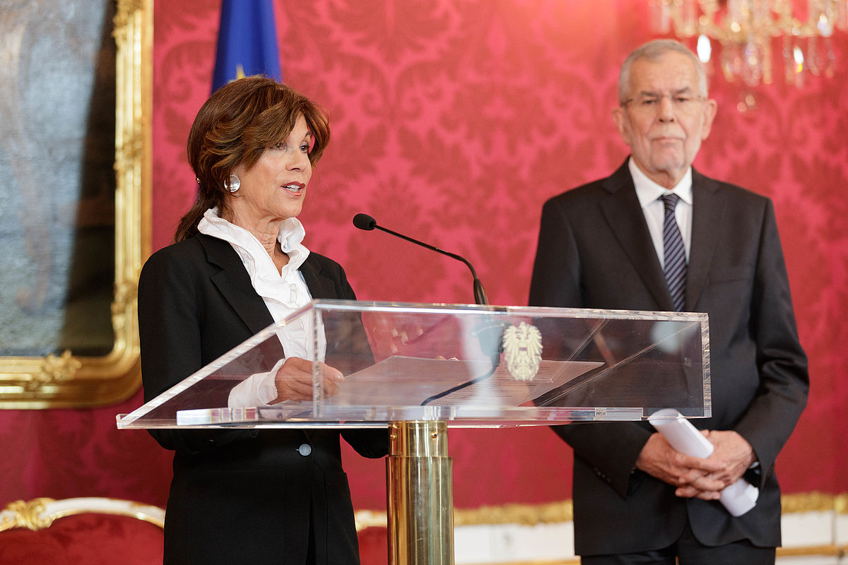 Pressestatement mit Brigitte Bierlein 30. Mai 2019