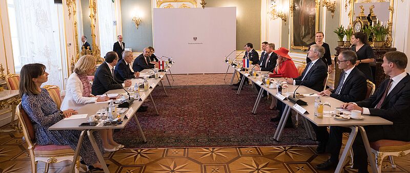 Staatsbesuch von König Willem-Alexander und von Königin Máxima der Niederlande in Österreich 27. Juni 2022