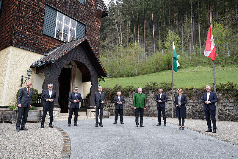 Informelles Treffen mit den Landeshauptleuten in Mürzsteg 19. Mai 2021
