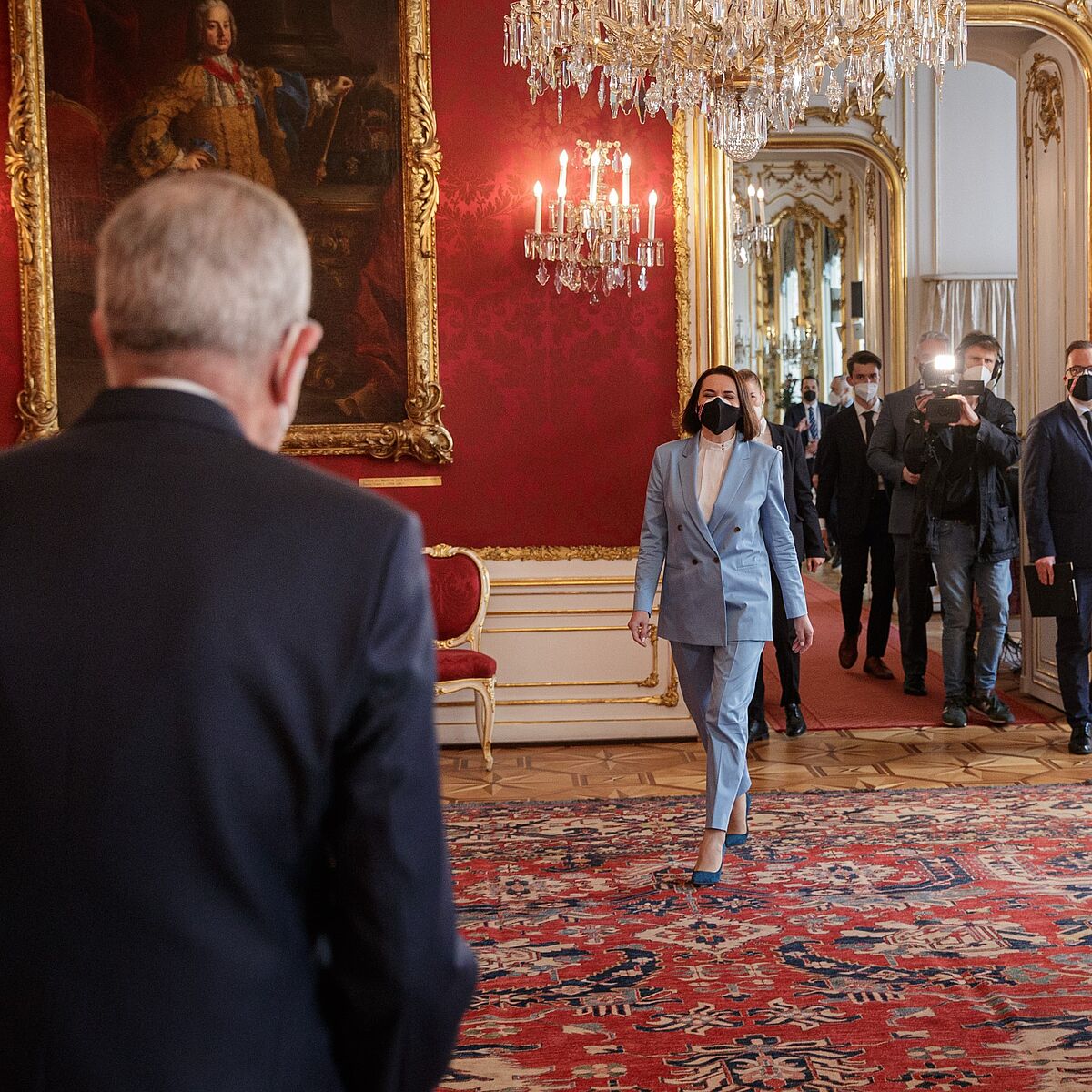 Informelles Arbeitsgespräch mit Swetlana Tichanowskaja 27. April 2021