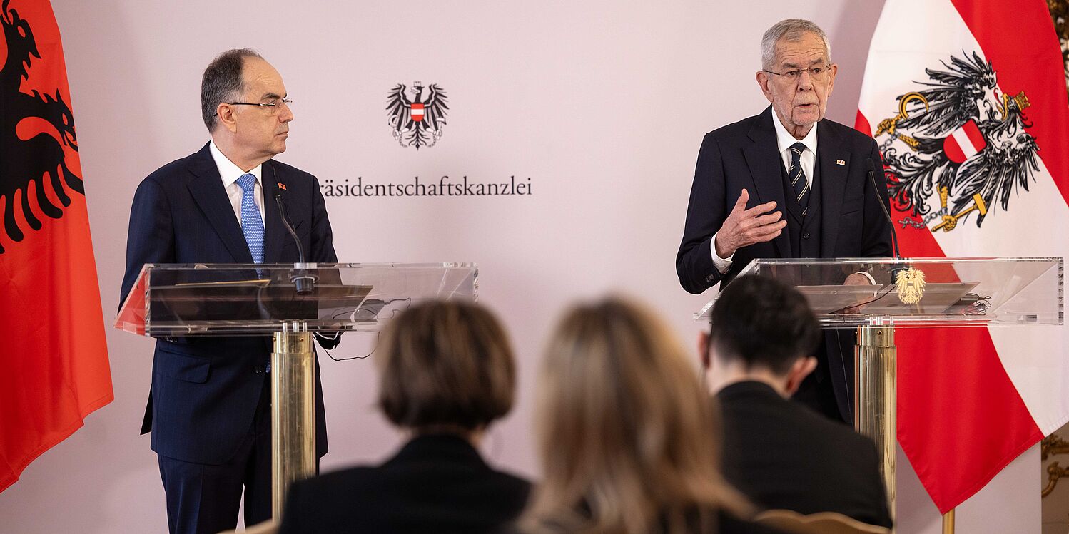 Pressegespräch der beiden Staatsoberhäupter