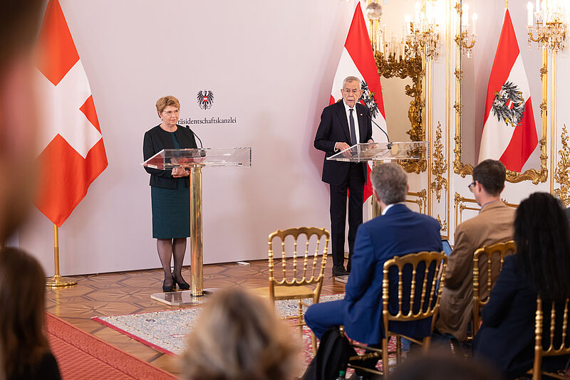 Offizieller Besuch der Schweizer Bundespräsidentin in Österreich