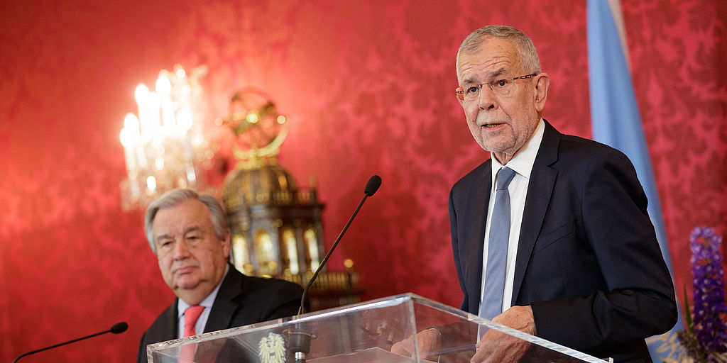 Statement mit UN-Generalsekretär António Guterres