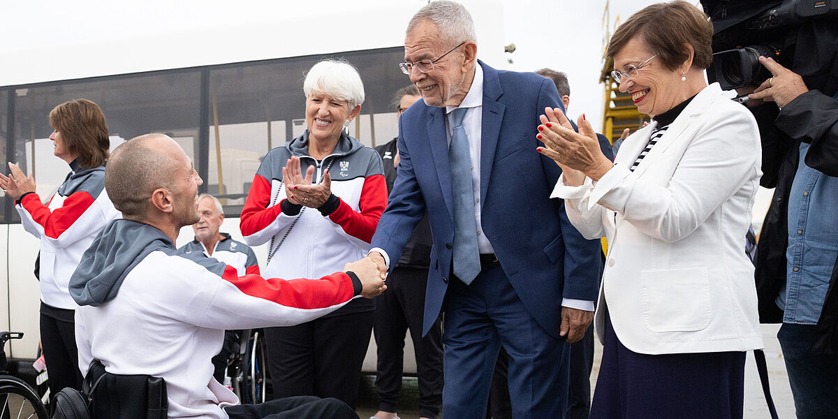 Begrüßung des Paralympic Team Austria