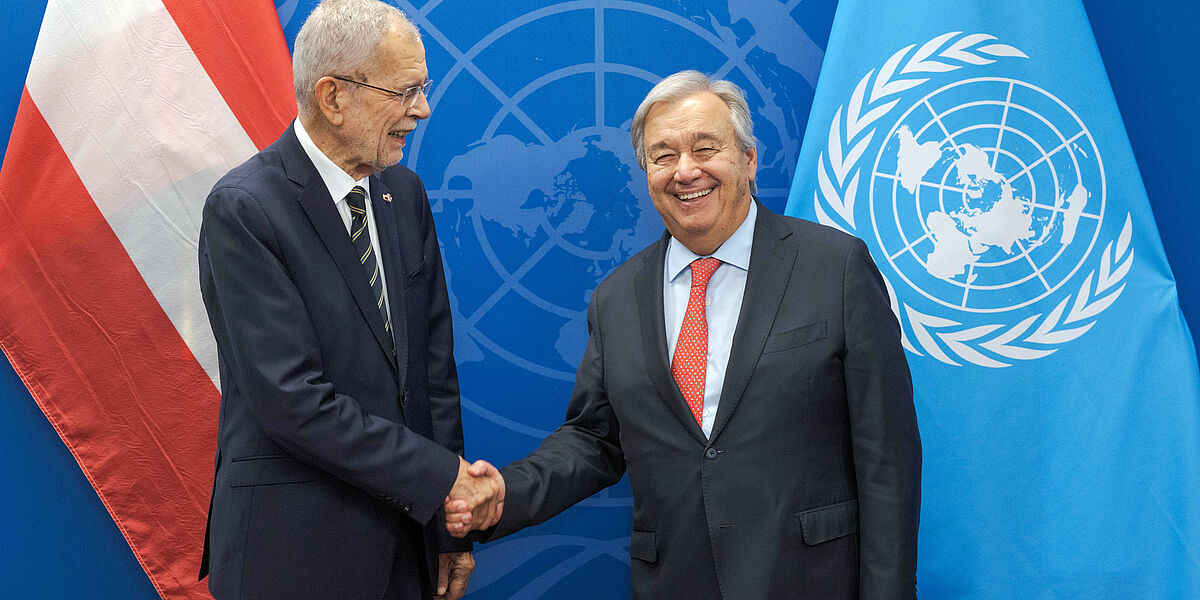 Bilaterales Gespräch mit UN-Generalsekretär Antonio Guterres