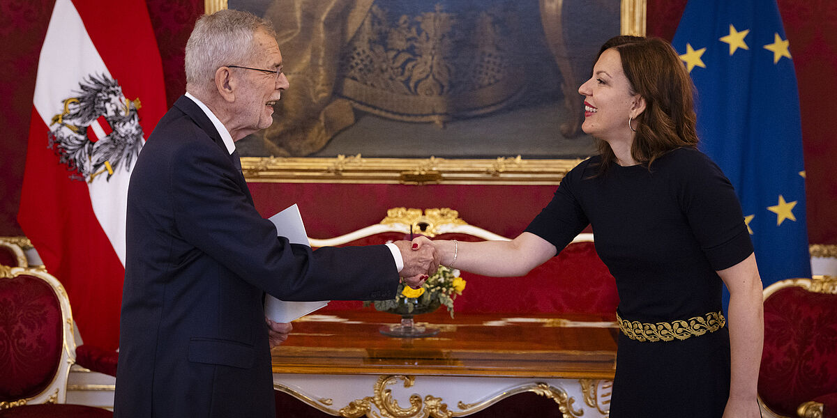 Überreichung von Beglaubigungsschreiben an Bundespräsident Alexander Van der Bellen