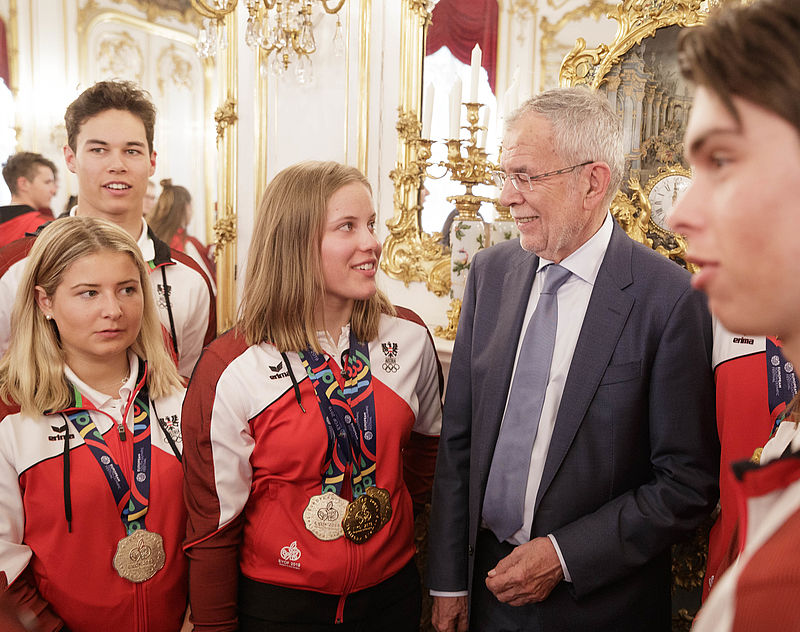 Empfang für das Youth Olympic Team 23. April 2019