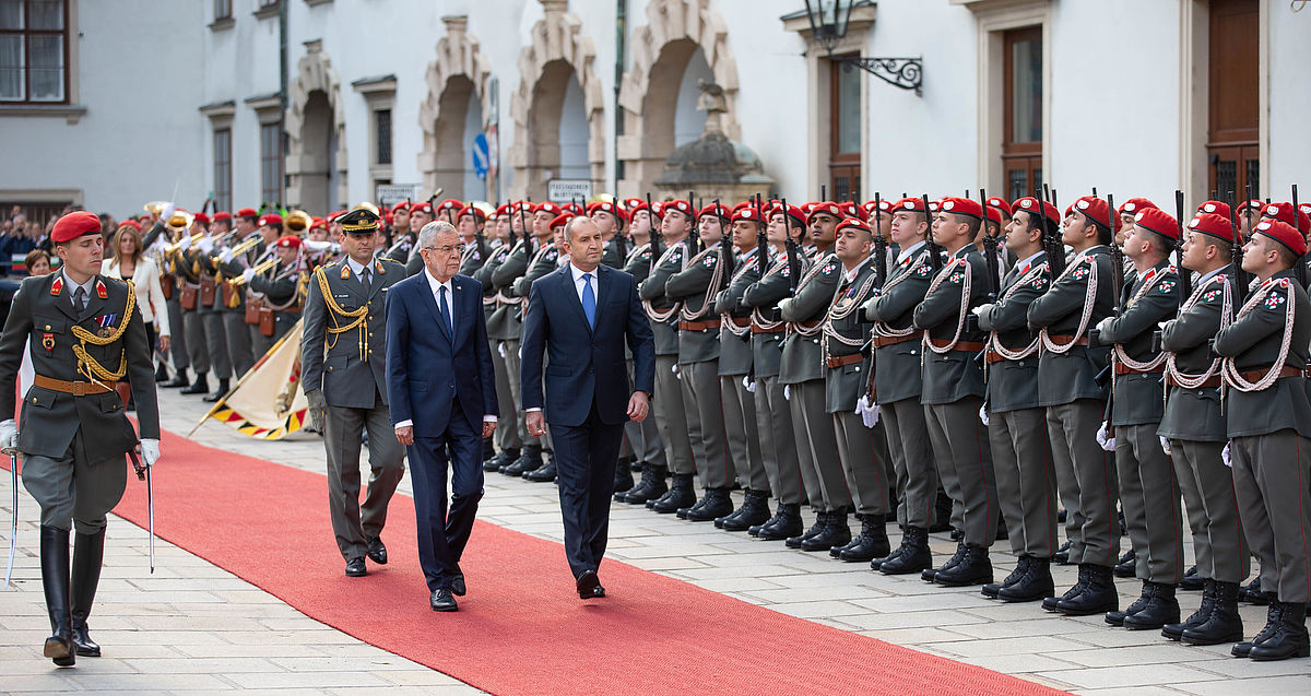Offizieller Besuch des Präsidenten der Republik Bulgarien Rumen Radev 4. Oktober 2019