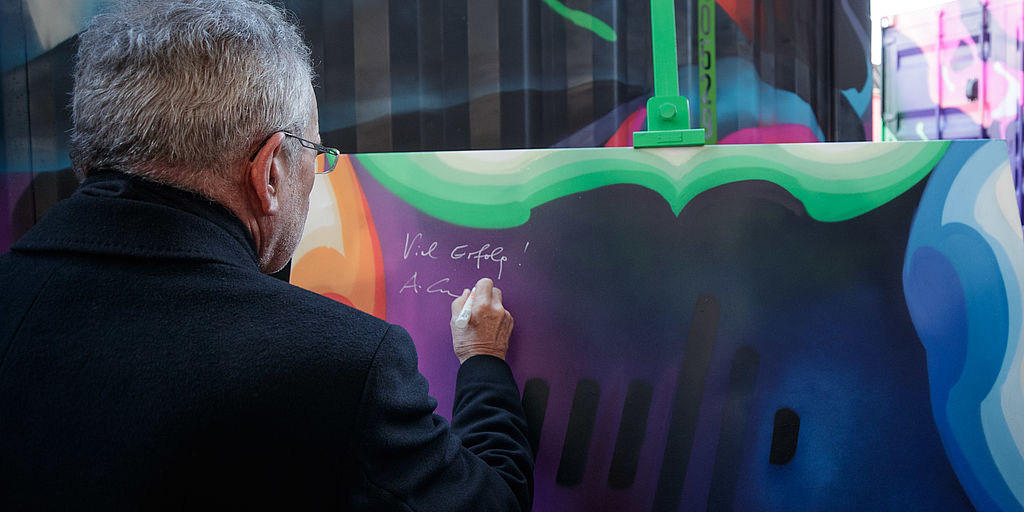 Verabschiedung von Noah´s Train von Wien nach Berlin