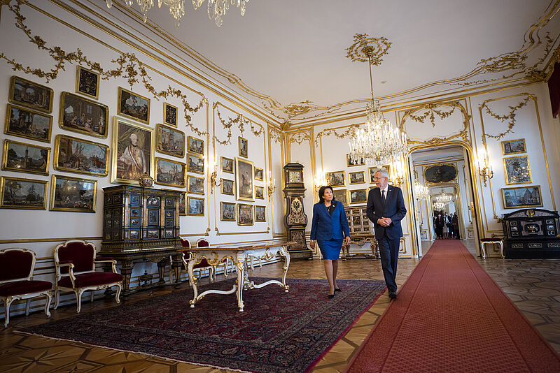 Offizieller Besuch der Staatspräsidentin von Georgien, Salomé Zourabichvili, in Österreich 12. Oktober 2021