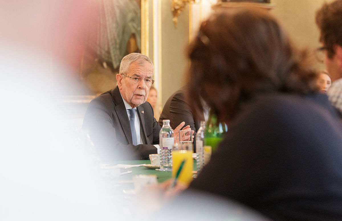 Pressegespräch mit Bundespräsident Alexander Van der Bellen 9. Juli 2019