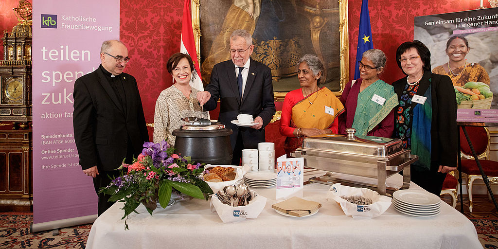Benefiz-Suppenessen zugunsten der Aktion Familienfasttag 2020 in der Wiener Hofburg