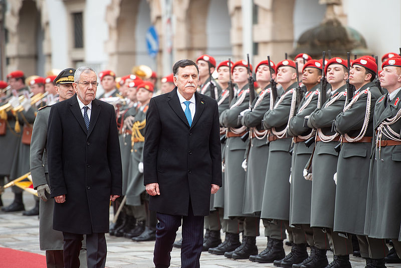 Offizieller Arbeitsbesuch des Libyschen Regierungschefs Fayez Mustafa al-Sarraj in Österreich