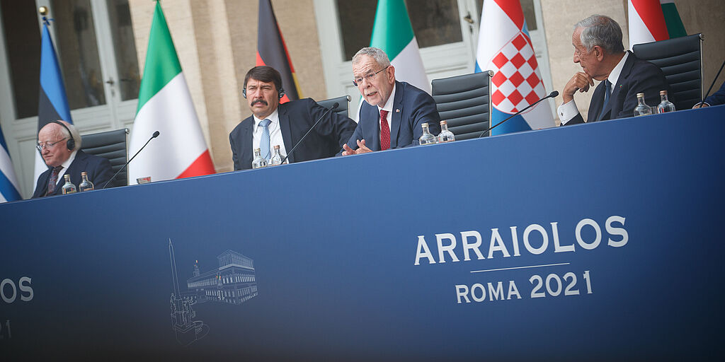 Bundespräsident bei Arraiolos-Treffen in Rom