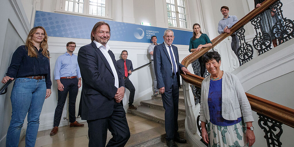 Bundespräsident besuchte Wiener Complexity Science Hub 