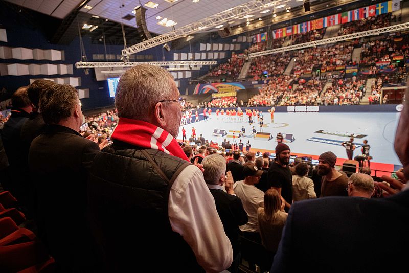 Österreich gegen Deutschland Handball-Europameisterschaftsspiel 20. Jänner 2020