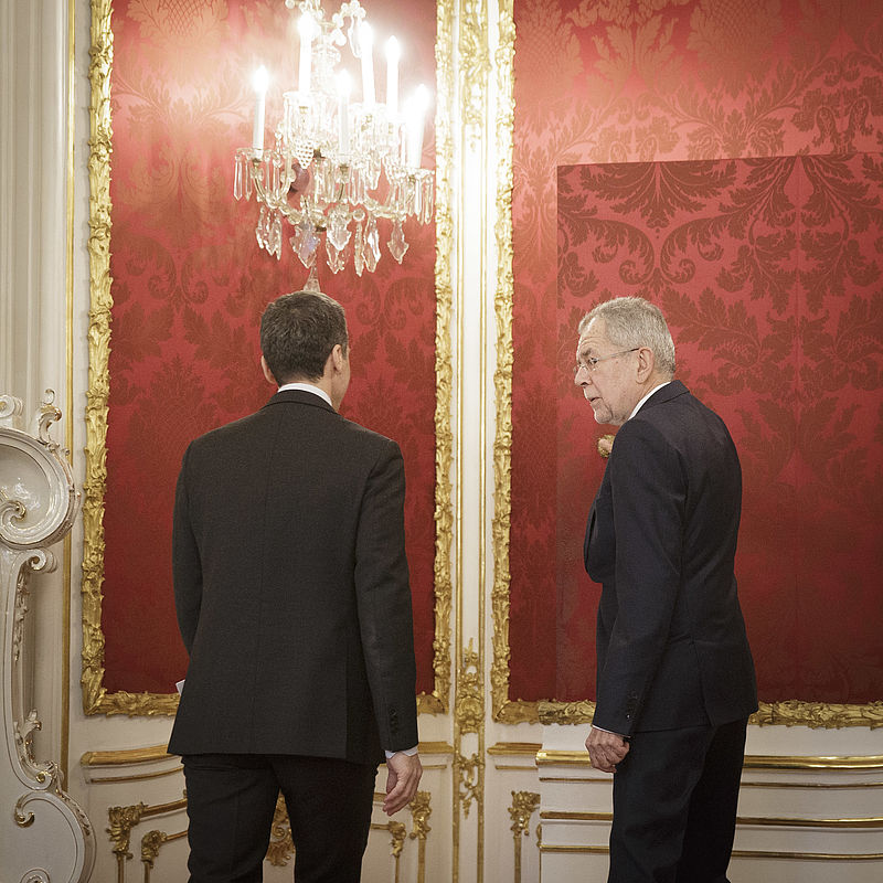 Erstes Arbeitsgespräch zwischen Bundespräsident und Bundeskanzler