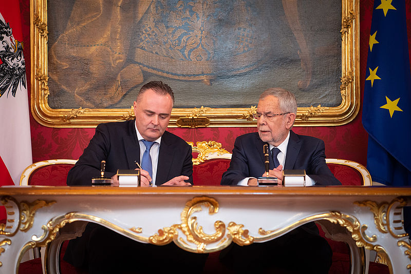 Angelobung von Hans Peter Doskozil zum Landeshauptmann von Burgenland 4. März 2019