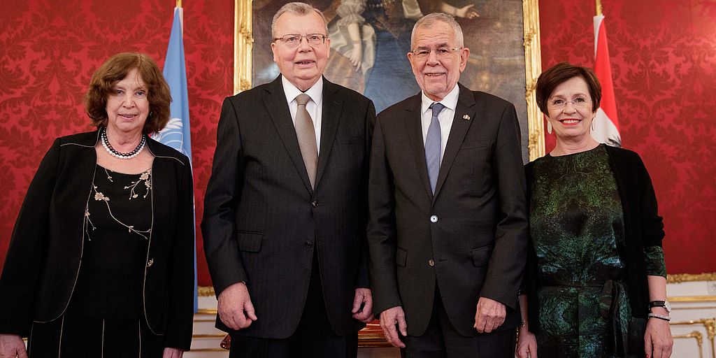 Abschiedsbesuch des Generaldirektors der UNO in Wien Yuri Fedotov