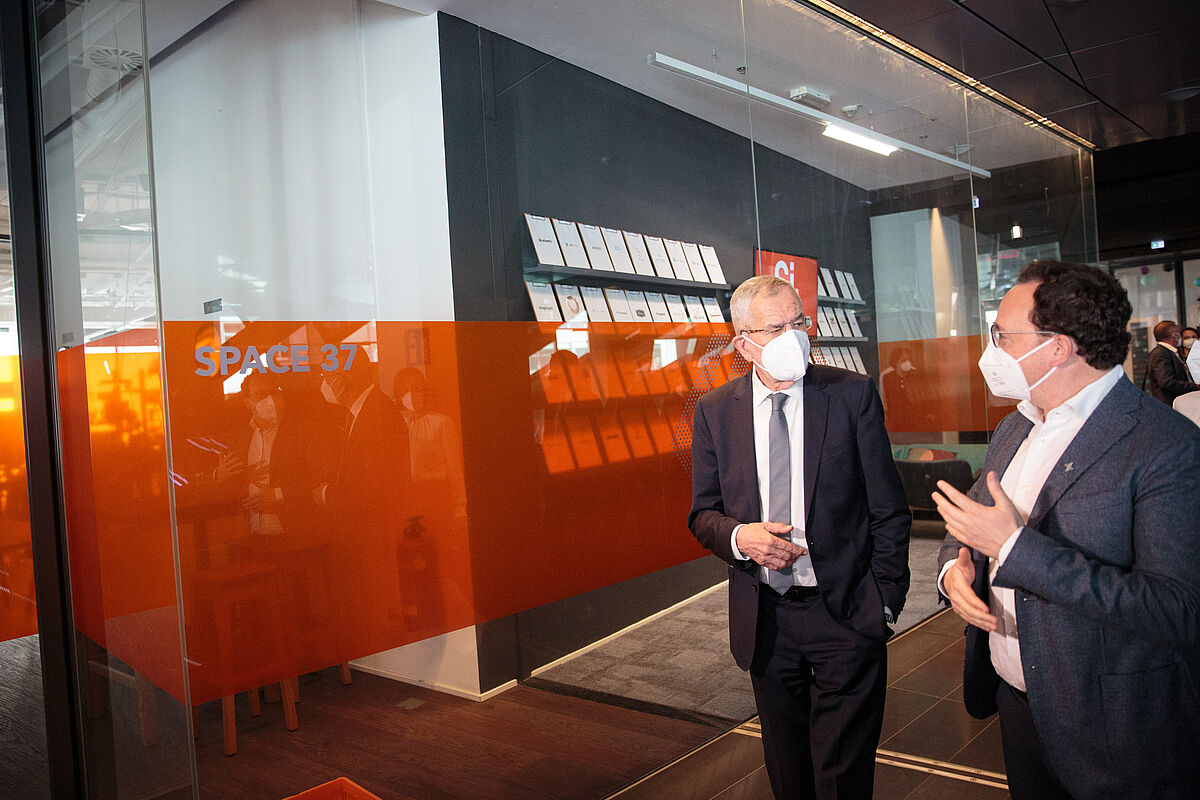 Besuch des Wiener Start Up-Zentrums weXelerate 11. Mai 2021