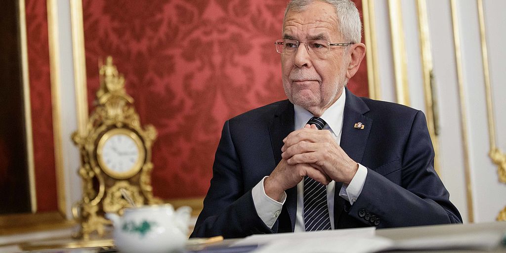 Bundespräsident Alexander Van der Bellen im Gespräch mit der Tageszeitung "Kurier"