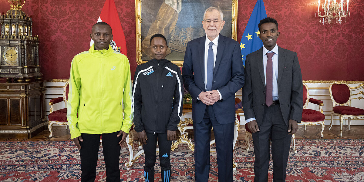 Empfang der Gewinnerin und des Gewinners des Vienna City Marathons