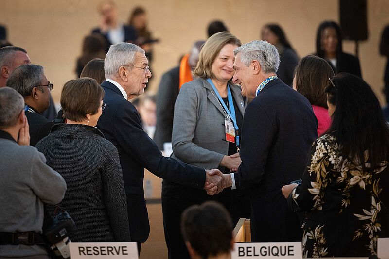 Festakt "75 Jahre Allgemeine Erklärung der Menschenrechte" in Genf 12. Dezember2023