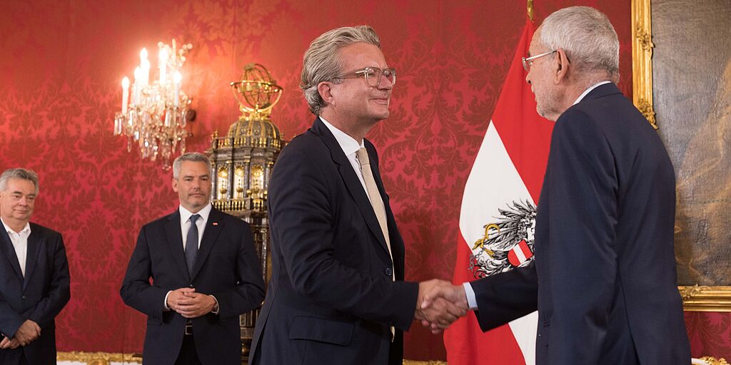 Angelobung von Christopher Drexler zum Landeshauptmann der Steiermark