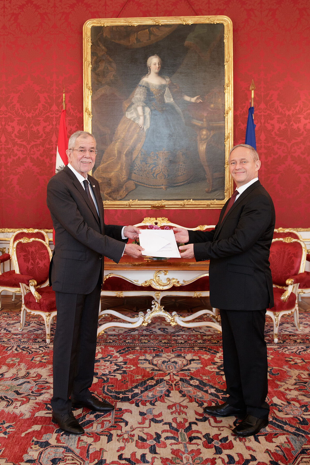 Überreichung von Beglaubigungsschreiben an den Bundespräsidenten 30. Juni 2020