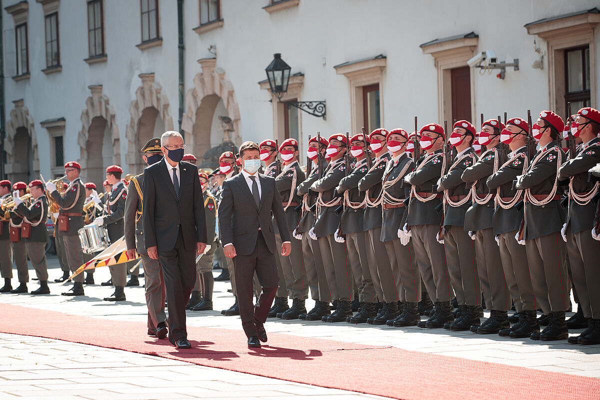 Offizieller Besuch des ukrainischen Präsidenten Wolodymyr Selenskyj in Österreich 15. September 2020
