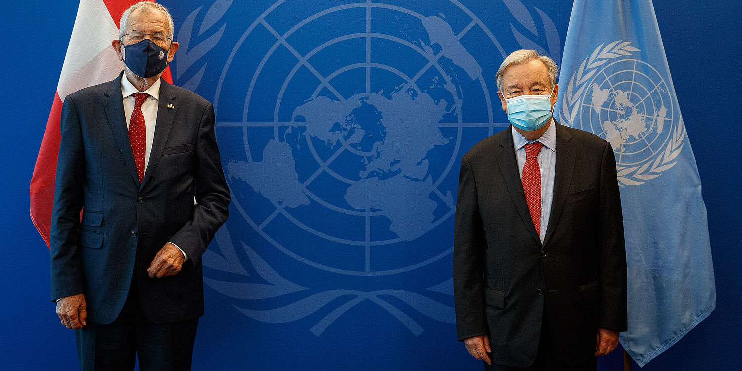 Bundespräsident trifft UN-Generalsekretär Antonio Guterres in New York zu Gesprächen
