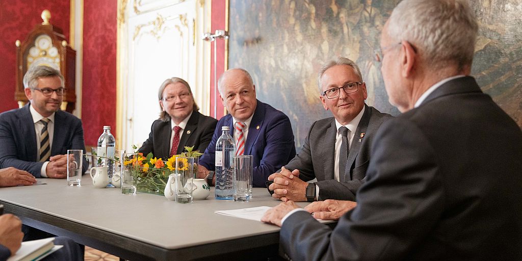 Gespräch mit dem neuen Bundesratspräsidium und dem Bundesratspräsidenten a.D.