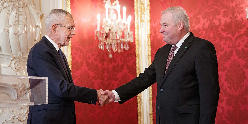 Angelobung von Hermann Schützenhöfer zum Landeshauptmann der Steiermark