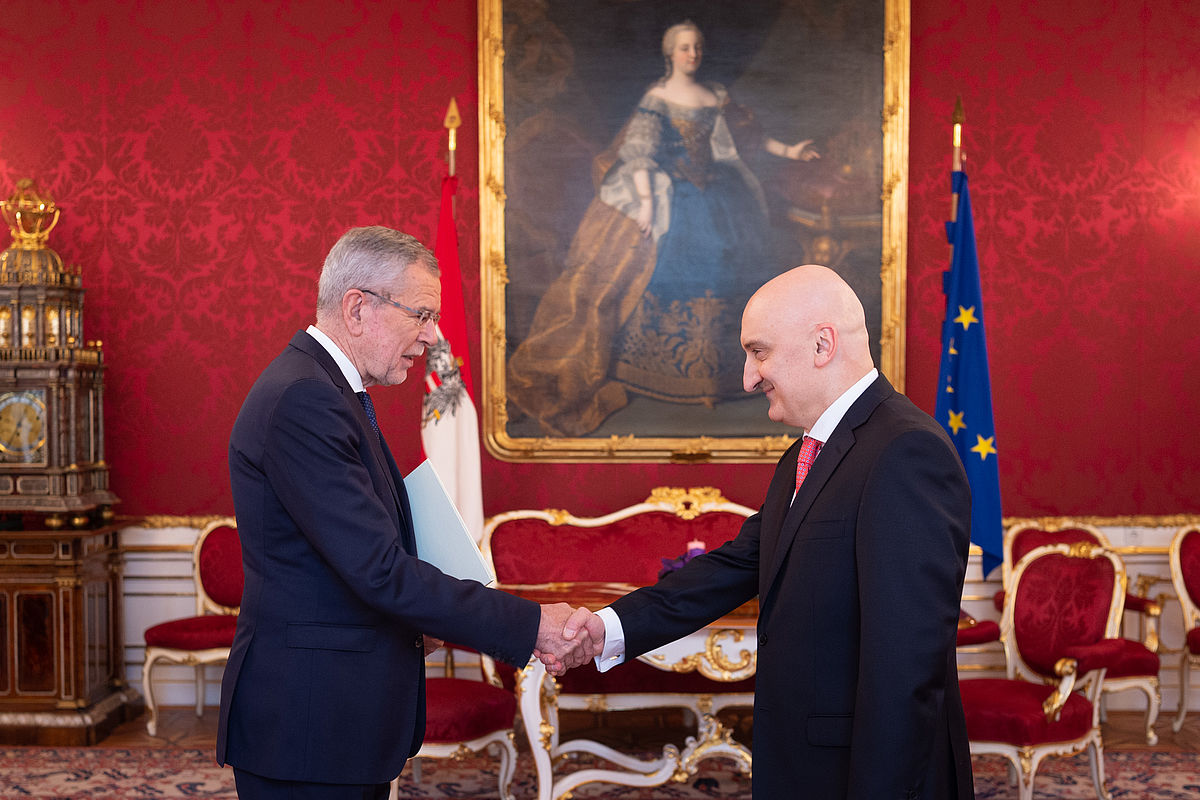 Überreichung von Beglaubigungsschreiben am 7. Dezember 2018