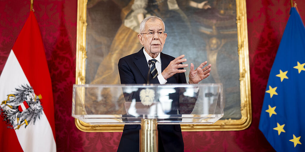 Statement von Bundespräsidenten Alexander Van der Bellen nach seinen Gesprächen mit den Parteivorsitzenden