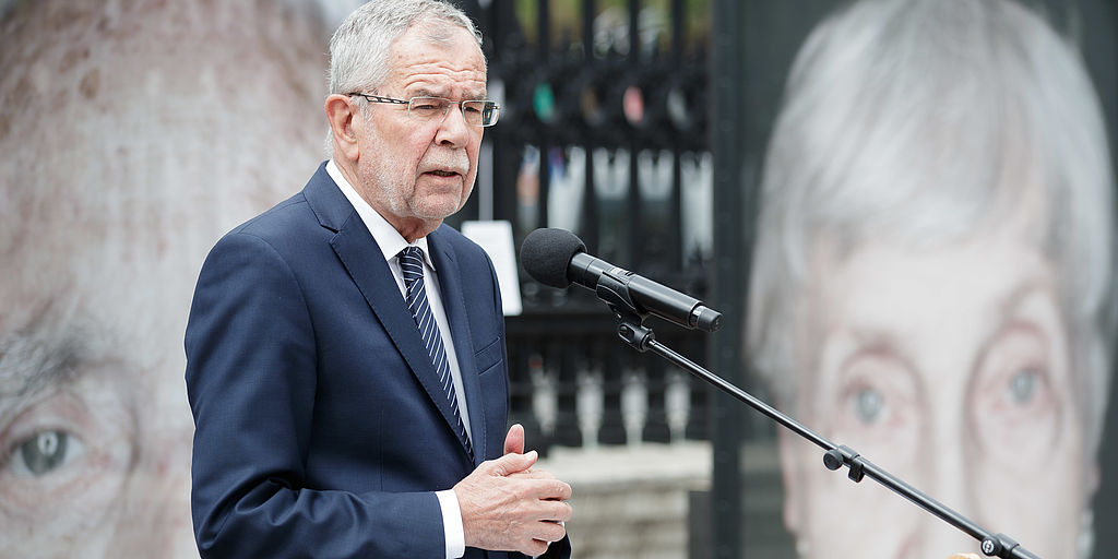 Eröffnung der Installation "Gegen das Vergessen"