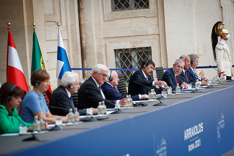 Arraiolos-Treffen der nicht-exekutiven EU-Staatsoberhäupter in Rom 15. September 2021