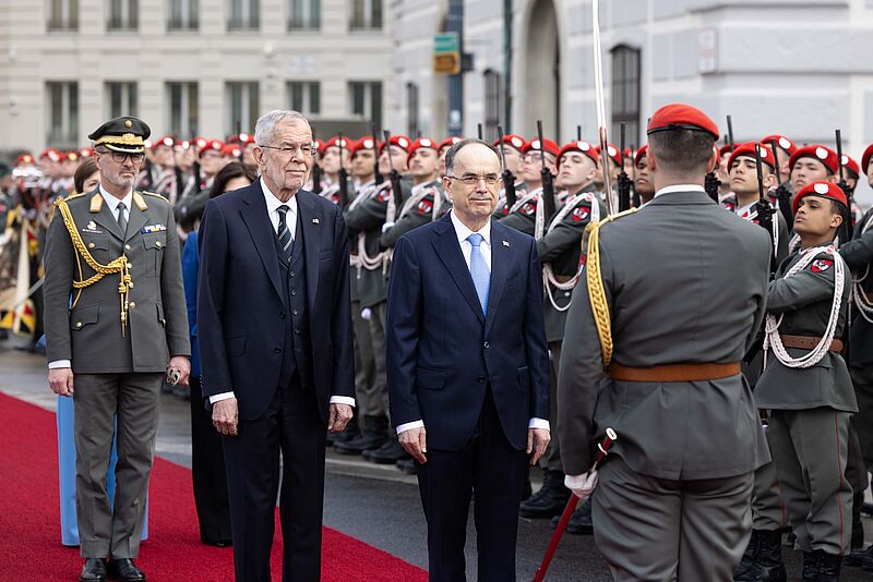 Offizieller Besuch des Präsidenten der Republik Albanien 25. März 2025
