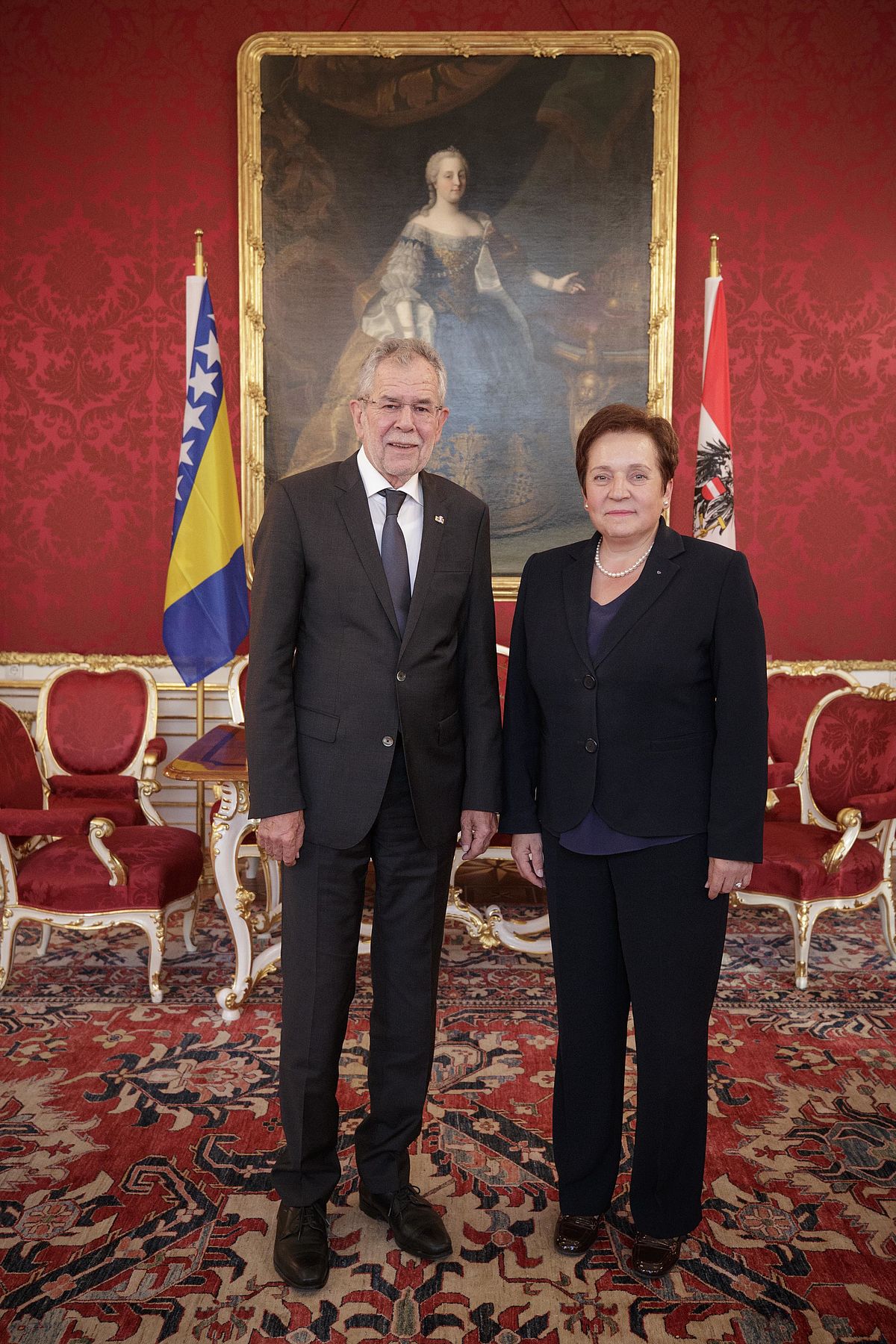 Gespräch mit der bosnischen Verteidigungsministerin, Marina Pendes