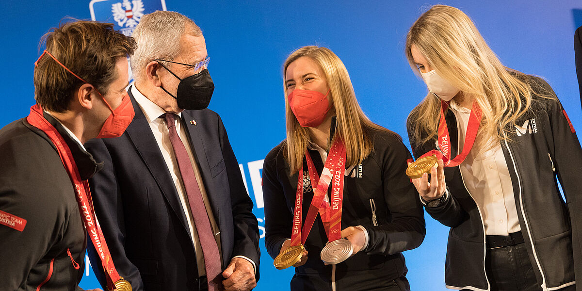 Bundespräsident gratuliert ÖOC-Medaillengewinner*innen von Peking