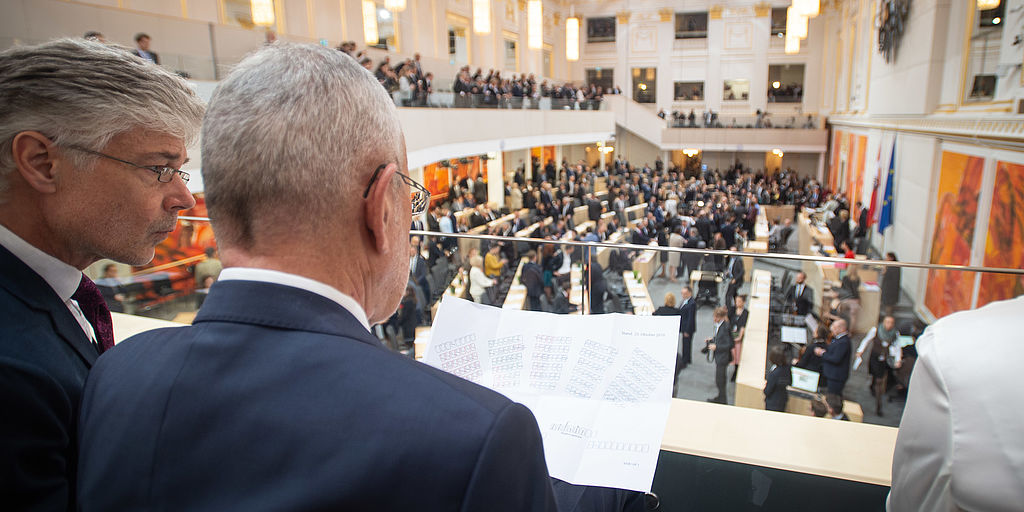 Teilnahme an der konstituierenden Sitzung des Nationalrats für die XVII. Gesetzgebungsperiode