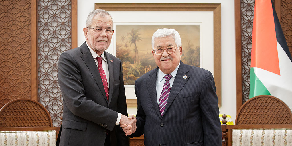 Gespräch mit Präsident Mahmoud Abbas