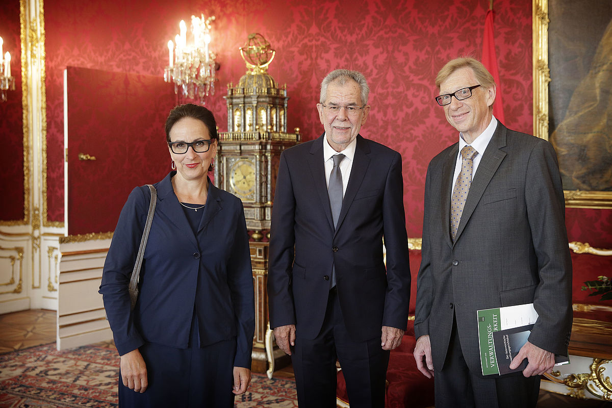 Gespräch mit dem Präsidenten des Österreichischen Verwaltungsgerichtshofes Rudolf Thienel  und Vizepräsidentin Anna Sporrer