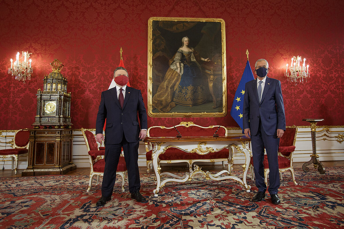 Angelobung von Michael Ludwig zum Landeshauptmann von Wien durch Bundespräsident Van der Bellen 24. November 2020