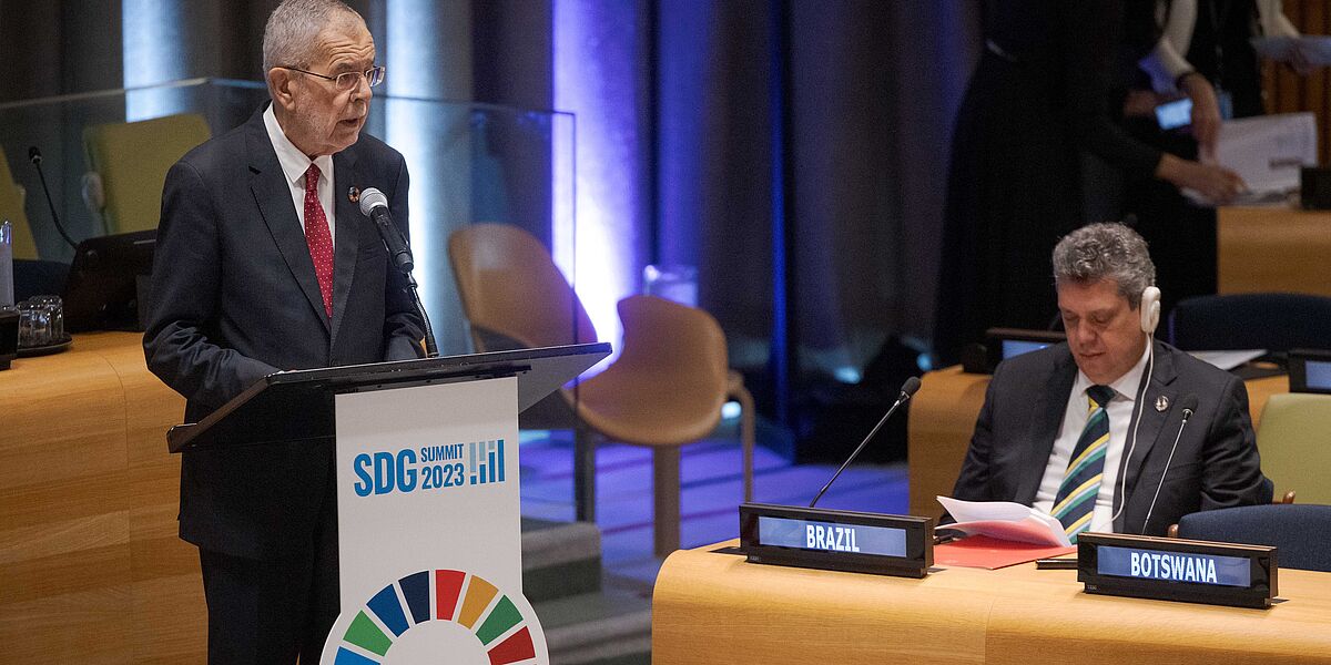 Rede beim SDG Gipfel in New York