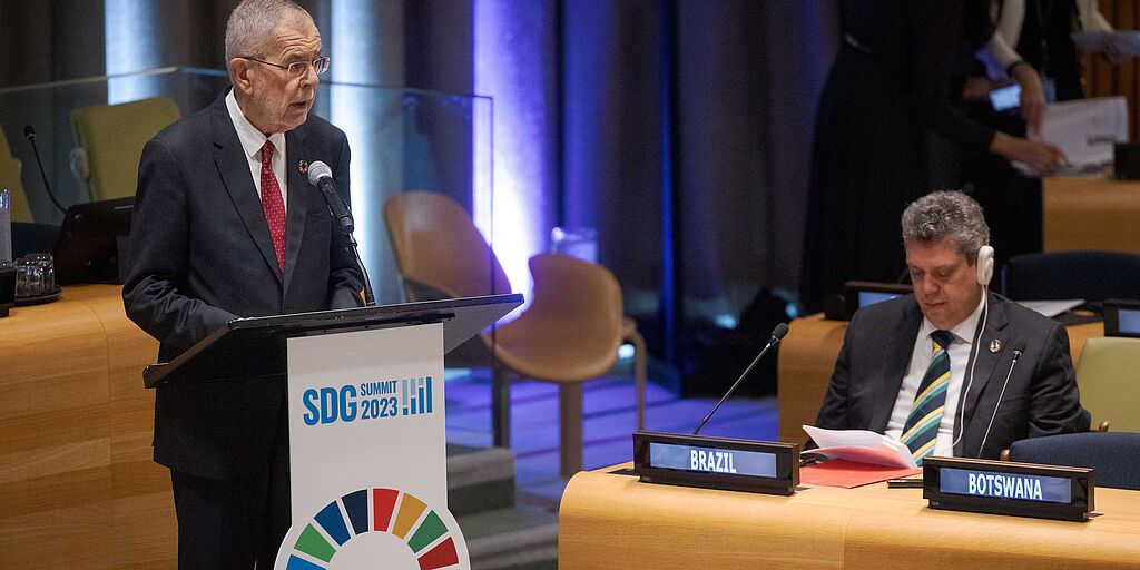 Rede beim SDG Gipfel in New York